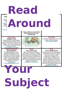 Preview of READ AROUND YOUR SUBJECT - Geography