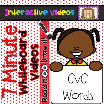 Preview of READ IT!  DRAW IT!  CvC Words - 7 Minute Whiteboard Videos