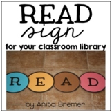 READ Sign | Classroom or Library Sign Letters