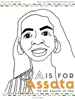 Preview of A is for Assata (Assata Shakur) Early Elementary Changemakers Packet