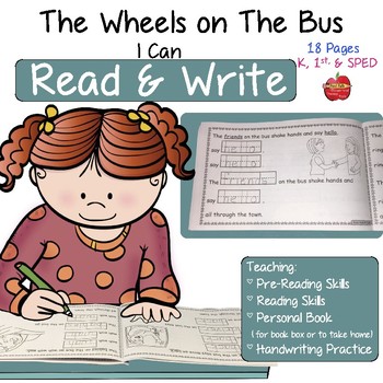 Preview of READ & WRITE Book Box Readers: The Wheels On The Bus ~ Editable