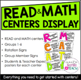 READ and MATH Centers Display - Full Set