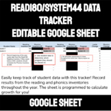READ180/SYSTEM44 Data Tracker - Editable Google Sheet
