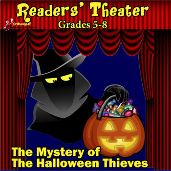 Preview of READERS THEATER HALLOWEEN Mystery Script Activity for Middle School