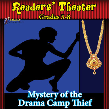 Preview of READERS' THEATER MYSTERY SCRIPT ACTIVITY - Mystery of the Drama Camp Thief