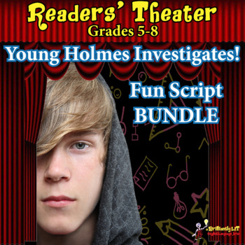 Preview of READERS THEATER MIDDLE SCHOOL MYSTERY SCRIPTS: YOUNG HOLMES INVESTIGATES BUNDLE