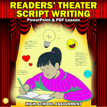 Preview of READERS THEATER SCRIPT WRITING ASSIGNMENT - grades 9-12