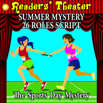 Preview of READERS THEATER SUMMER MYSTERY Whole Class Script grade 5 6 7 8