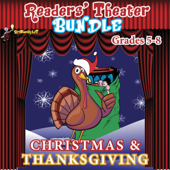 Preview of READERS' THEATER THANKSGIVING & CHRISTMAS MIDDLE SCHOOL BUNDLE