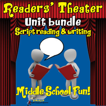 Preview of READERS' THEATER UNIT: READING & SCRIPT WRITING grades 5 6 7 8