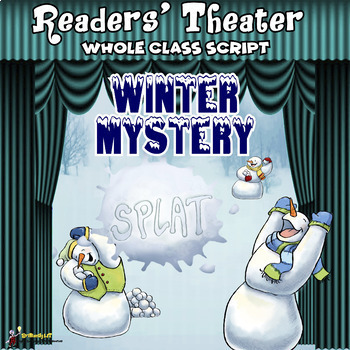 Preview of READERS THEATER WINTER MYSTERY WHOLE CLASS SCRIPT grade 5 6 7 8