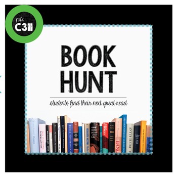 Preview of BOOK HUNT: independent reading activity, middle, high