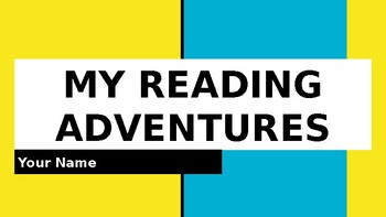 Preview of READING ADVENTURES - Fiction OR Informational Book Adventure PowerPoint Slides