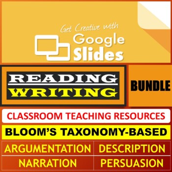 Preview of READING AND WRITING: GOOGLE SLIDES - BUNDLE