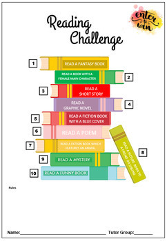 Preview of READING CHALLENGE - book mountain