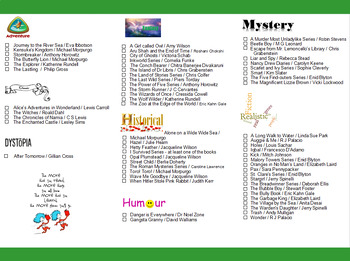 Preview of READING CHALLENGE - for Grade 6 (academic year long)