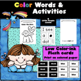 READING COLOR WORDS: FLASHCARDS AND ACTIVITIES/WORKSHEETS 