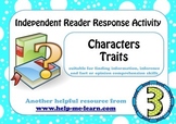 READING COMPREHENSION for CHARACTER TRAITS suits any text 