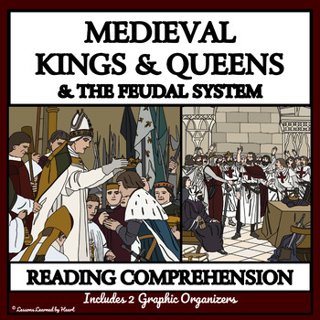 Preview of MEDIEVAL KINGS AND QUEENS - Reading Passages & Comprehension Questions