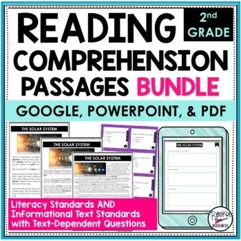 Preview of 2nd Grade Reading Comprehension Passages and Questions Bundle