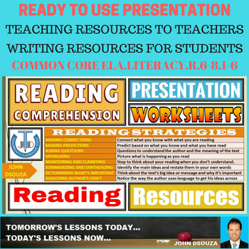 Preview of READING COMPREHENSION: LESSON PRESENTATION