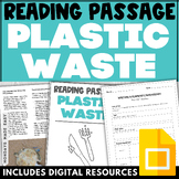 Reading Comprehension Passage - Plastic Waste and Pollution Nonfiction Summary