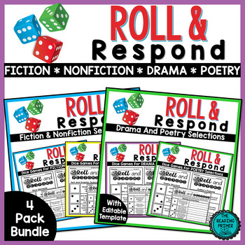 Preview of READING COMPREHENSION QUESTIONS:  DRAMA | POETRY | FICTION | NONFICTION  BUNDLE