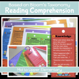 READING COMPREHENSION QUESTIONS higher order thinking on a