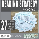 READING COMPREHENSION STRATEGIES POSTERS | 17 Strategy Concepts!