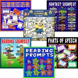 READING DISPLAY, FANTASY, READING PROMPTS, PARTS OF SPEECH