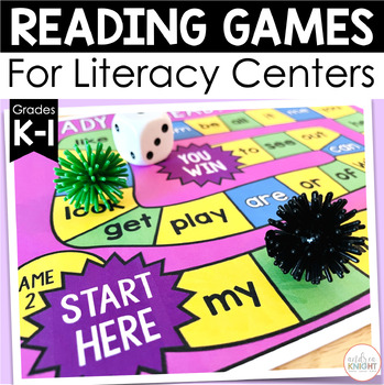 Preview of Reading Skills Games for First Grade and Kindergarten Literacy Centers -Low Prep