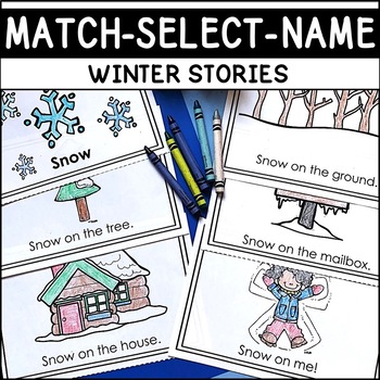 Preview of GUIDED READING BOOKS Intervention WINTER K-1st Grade, Down Syndrome, Special Ed.