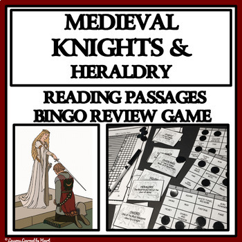 Preview of MEDIEVAL KNIGHTS AND HERALDRY -  Reading Passages and Bingo