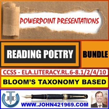 Preview of READING POETRY: POWERPOINT PRESENTATIONS - BUNDLE