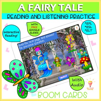 Preview of Reading and Listening Comprehension | Exercises | BOOM Cards | Fairy Tale