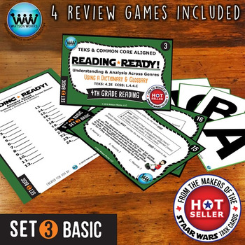 Preview of READING READY 4th Grade Task Cards - Using a Dictionary & Glossary ~ BASIC SET 3
