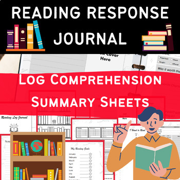Preview of READING RESPONSE JOURNAL LOG COMPREHENSION SUMMARY SHEETS | Reading Logs | KDP