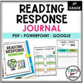 4TH GRADE READING RESPONSE JOURNAL - READING RESPONSE WORKSHEETS