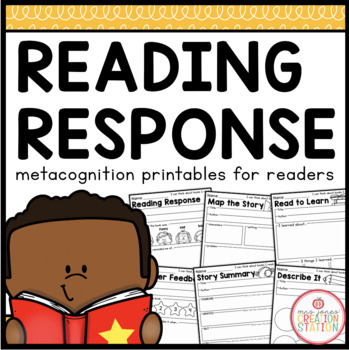 Preview of READING RESPONSE PRINTABLES FOR READING JOURNALS | READING COMPREHENSION