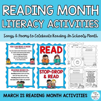 Preview of Reading Songs and Poems with Literacy Activities: "Read Across America"