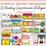 Reading Comprehension Graphic Organizers Digital for Ficti