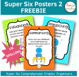 Super Six Comprehension Strategies Posters- UK spelling
