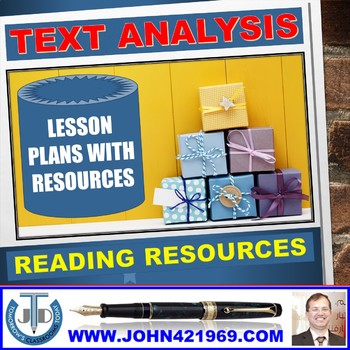 Preview of READING FOR TEXT ANALYSIS LESSONS AND RESOURCES BUNDLE