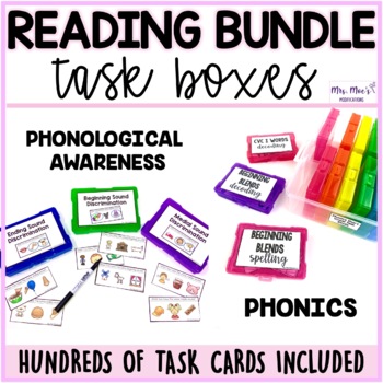 Preview of READING Task Box BUNDLE