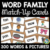 READING WORD FAMILY CARDS (WORD TO PICTURES MATCH UP ACTIVITY 1ST GRADE