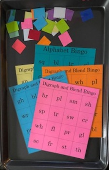 Preview of READINGO (Blends and Digraphs) - A FUN Way to Play Bingo!