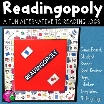 Preview of READINGOPOLY: Reading Incentive Program for 3rd - 6th Grades