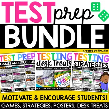Preview of State Test Prep Games Testing Strategies Motivation Encouragement BUNDLE