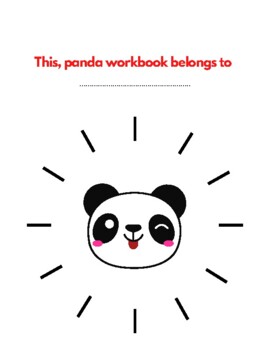 Preview of READY TO PRINT  PANDA NOTEBOOK FOR STUDENTS AND TEACHERS