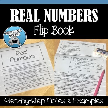 Preview of REAL NUMBERS FLIP BOOK!